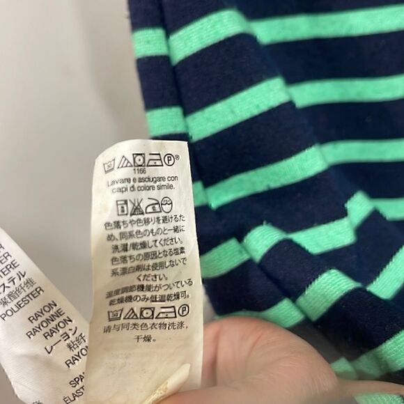 Gap Dress scooped neck with Green & Navy stripes Size XS - Picture 5 of 6